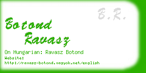 botond ravasz business card